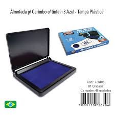 Almofada p/ car. Tinta N.3 Azul