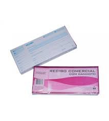 Bloco Recibo Comercial c/ Canhoto