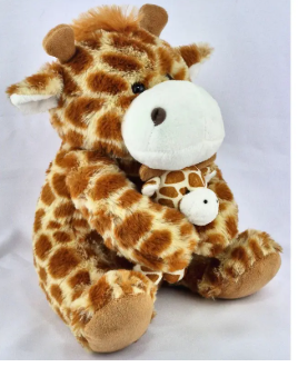 Pelúcia girafa Com Filhote