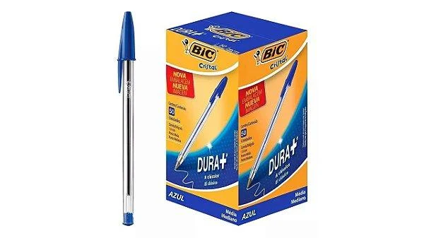 CANETA BIC AZUL CX 50 UNID