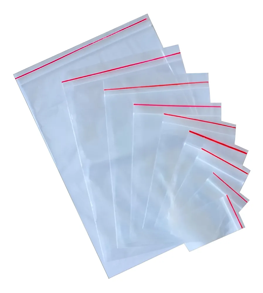 SACO ZIP TRANSPARENTE N.10 24X34CM.