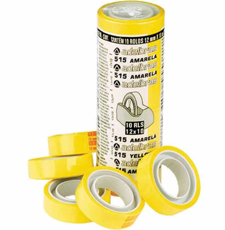 Fita adesiva amarela