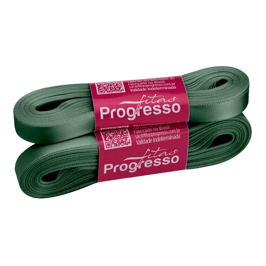 FITA DE CETIM 10X10MTS N2 VERDE OLIVA